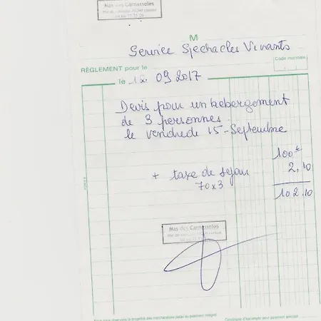 Mas Des Carnassoles לינה וארוחת בוקר