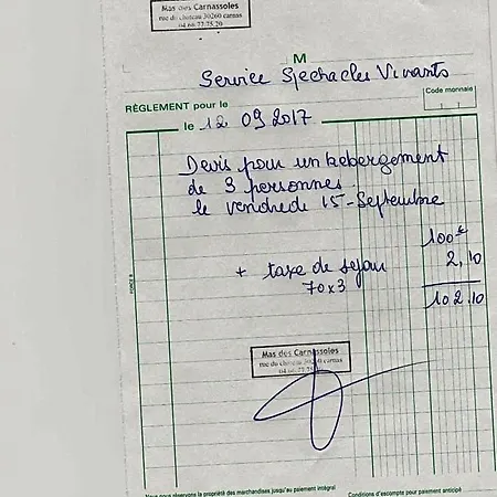 Mas Des Carnassoles לינה וארוחת בוקר Carnas